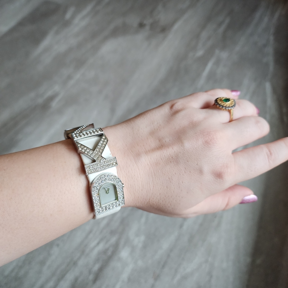 DKNY signature watch with Rhinestones